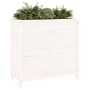 Solid white pine wood planter 82.5x40x78 cm by vidaXL, Pots and planters - Ref: Foro24-825283, Price: 86,60 €, Discount: %