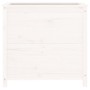 Solid white pine wood planter 82.5x40x78 cm by vidaXL, Pots and planters - Ref: Foro24-825283, Price: 86,60 €, Discount: %