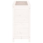 Solid white pine wood planter 82.5x40x78 cm by vidaXL, Pots and planters - Ref: Foro24-825283, Price: 86,60 €, Discount: %