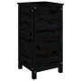 Jardinera madera maciza de pino negro 40x40x78 cm de vidaXL, Maceteros y jardineras - Ref: Foro24-825279, Precio: 81,19 €, De...
