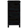 Jardinera madera maciza de pino negro 40x40x78 cm de vidaXL, Maceteros y jardineras - Ref: Foro24-825279, Precio: 81,19 €, De...