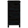 Solid black pine wood planter 40x40x78 cm by vidaXL, Pots and planters - Ref: Foro24-825279, Price: 79,85 €, Discount: %