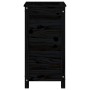 Jardinera madera maciza de pino negro 40x40x78 cm de vidaXL, Maceteros y jardineras - Ref: Foro24-825279, Precio: 81,19 €, De...