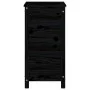 Solid black pine wood planter 40x40x78 cm by vidaXL, Pots and planters - Ref: Foro24-825279, Price: 79,85 €, Discount: %