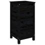 Solid black pine wood planter 40x40x78 cm by vidaXL, Pots and planters - Ref: Foro24-825279, Price: 79,85 €, Discount: %