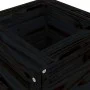 Solid black pine wood planter 40x40x78 cm by vidaXL, Pots and planters - Ref: Foro24-825279, Price: 79,85 €, Discount: %