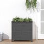 Jardinera madera maciza de pino gris 82,5x40x78 cm de vidaXL, Maceteros y jardineras - Ref: Foro24-825284, Precio: 121,08 €, ...