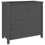 Solid gray pine wood planter 82.5x40x78 cm by vidaXL, Pots and planters - Ref: Foro24-825284, Price: 121,08 €, Discount: %