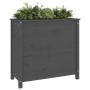 Solid gray pine wood planter 82.5x40x78 cm by vidaXL, Pots and planters - Ref: Foro24-825284, Price: 121,08 €, Discount: %