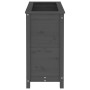 Solid gray pine wood planter 82.5x40x78 cm by vidaXL, Pots and planters - Ref: Foro24-825284, Price: 121,08 €, Discount: %