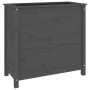 Solid gray pine wood planter 82.5x40x78 cm by vidaXL, Pots and planters - Ref: Foro24-825284, Price: 121,08 €, Discount: %