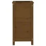 Solid honey brown pine wood planter 40x40x78 cm by vidaXL, Pots and planters - Ref: Foro24-825278, Price: 83,22 €, Discount: %