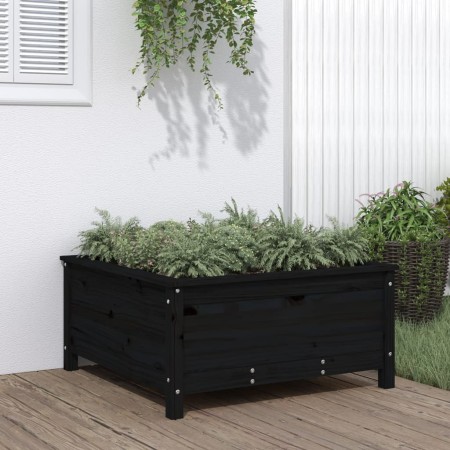 Jardinera madera maciza de pino negro 82,5x82,5x39 cm de vidaXL, Maceteros y jardineras - Ref: Foro24-825300, Precio: 105,51 ...
