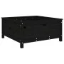 Solid black pine wood planter 82.5x82.5x39 cm by vidaXL, Pots and planters - Ref: Foro24-825300, Price: 104,24 €, Discount: %