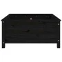 Solid black pine wood planter 82.5x82.5x39 cm by vidaXL, Pots and planters - Ref: Foro24-825300, Price: 104,24 €, Discount: %