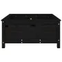 Solid black pine wood planter 82.5x82.5x39 cm by vidaXL, Pots and planters - Ref: Foro24-825300, Price: 104,24 €, Discount: %