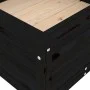 Solid black pine wood planter 82.5x82.5x39 cm by vidaXL, Pots and planters - Ref: Foro24-825300, Price: 104,24 €, Discount: %