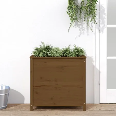 Solid honey brown pine wood planter 82.5x40x78 cm by vidaXL, Pots and planters - Ref: Foro24-825285, Price: 90,21 €, Discount: %