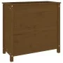 Solid honey brown pine wood planter 82.5x40x78 cm by vidaXL, Pots and planters - Ref: Foro24-825285, Price: 90,21 €, Discount: %