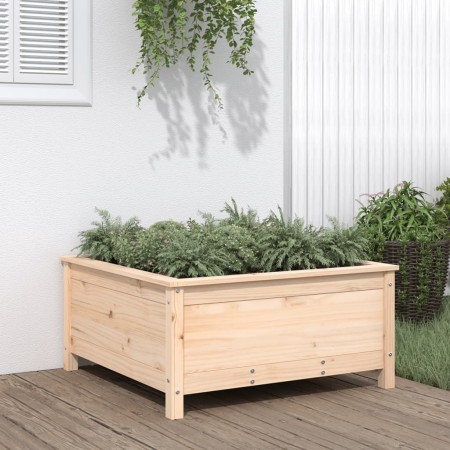 Pflanzgefäß aus massivem Kiefernholz, 82,5 x 82,5 x 39 cm von vidaXL, Töpfe und Pflanzgefäße - Ref: Foro24-825296, Preis: 91,...