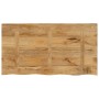 Tablero de mesa borde natural madera maciza mango 110x60x3,8 cm