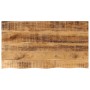 Tablero de mesa borde natural madera maciza mango 120x60x3,8 cm