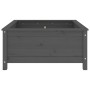 Jardinera madera maciza de pino gris 82,5x82,5x39 cm de vidaXL, Maceteros y jardineras - Ref: Foro24-825298, Precio: 105,77 €...