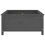 Solid gray pine wood planter 82.5x82.5x39 cm by vidaXL, Pots and planters - Ref: Foro24-825298, Price: 104,22 €, Discount: %