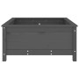 Jardinera madera maciza de pino gris 82,5x82,5x39 cm de vidaXL, Maceteros y jardineras - Ref: Foro24-825298, Precio: 105,77 €...