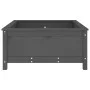 Solid gray pine wood planter 82.5x82.5x39 cm by vidaXL, Pots and planters - Ref: Foro24-825298, Price: 104,22 €, Discount: %