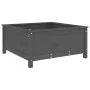 Solid gray pine wood planter 82.5x82.5x39 cm by vidaXL, Pots and planters - Ref: Foro24-825298, Price: 104,22 €, Discount: %