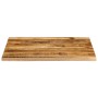 Tablero de mesa borde natural madera maciza mango 100x80x3,8 cm