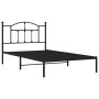 Bettgestell mit schwarzem Metallkopfteil 107x203 cm von vidaXL, Betten und Lattenroste - Ref: Foro24-353435, Preis: 82,22 €, ...