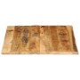 Tablero de mesa borde natural madera maciza mango 110x80x3,8 cm