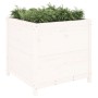 Jardinera madera maciza de pino blanco 82,5x82,5x78 cm de vidaXL, Maceteros y jardineras - Ref: Foro24-825304, Precio: 158,28...