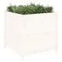 Jardinera madera maciza de pino blanco 82,5x82,5x78 cm de vidaXL, Maceteros y jardineras - Ref: Foro24-825304, Precio: 156,70...