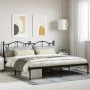 Bettgestell mit schwarzem Metallkopfteil 200x200 cm von vidaXL, Betten und Lattenroste - Ref: Foro24-353446, Preis: 129,82 €,...