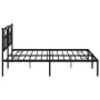 Bettgestell mit schwarzem Metallkopfteil 200x200 cm von vidaXL, Betten und Lattenroste - Ref: Foro24-353446, Preis: 129,82 €,...