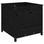 Solid black pine wood planter 82.5x82.5x78 cm by vidaXL, Pots and planters - Ref: Foro24-825307, Price: 155,74 €, Discount: %
