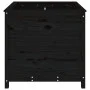 Pflanzgefäß aus massivem schwarzem Kiefernholz, 82,5 x 82,5 x 78 cm von vidaXL, Töpfe und Pflanzgefäße - Ref: Foro24-825307, ...