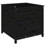 Solid black pine wood planter 82.5x82.5x78 cm by vidaXL, Pots and planters - Ref: Foro24-825307, Price: 155,74 €, Discount: %