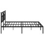 Bettgestell mit schwarzem Metallkopfteil 193x203 cm von vidaXL, Betten und Lattenroste - Ref: Foro24-353445, Preis: 118,43 €,...