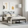 Estructura de cama con cabecero metal negro 120x190 cm de vidaXL, Camas y somieres - Ref: Foro24-353436, Precio: 109,08 €, De...