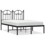 Estructura de cama con cabecero metal negro 120x200 cm de vidaXL, Camas y somieres - Ref: Foro24-353437, Precio: 108,88 €, De...