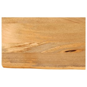 Tablero de mesa borde natural madera maciza mango 40x30x2,5 cm