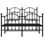 Estructura de cama cabecero y estribo metal negro 120x200 cm | Foro24.es | Tu tienda online para hogar, jardín y más Foro24.es