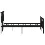 Estructura de cama cabecero y estribo metal negro 120x200 cm | Foro24.es | Tu tienda online para hogar, jardín y más Foro24.es