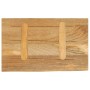 Tablero de mesa borde natural madera maciza mango 50x30x2,5 cm