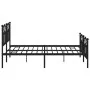Estructura de cama cabecero y estribo metal negro 183x213cm de vidaXL, Camas y somieres - Ref: Foro24-353462, Precio: 133,81 ...