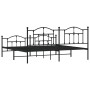 Estructura de cama cabecero y estribo metal negro 193x203cm de vidaXL, Camas y somieres - Ref: Foro24-353463, Precio: 148,09 ...